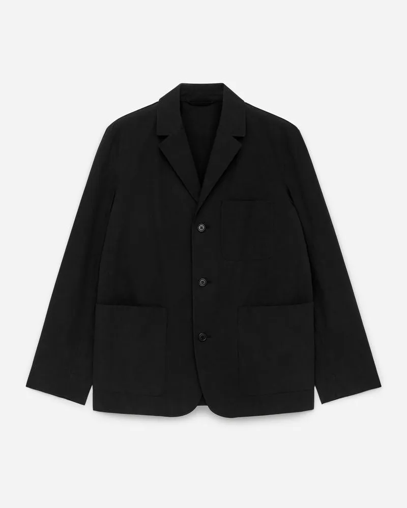 Arket Baumwoll-Blazer - Schwarz Schwarz