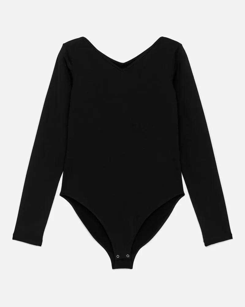 Arket Body Mit V-Ausschnitt -Schwarz Schwarz