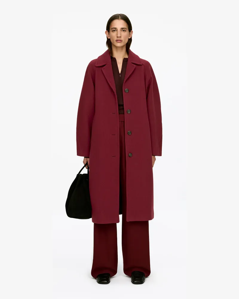 Arket Oversize-Mantel Aus Wollmischung -Rot Rot