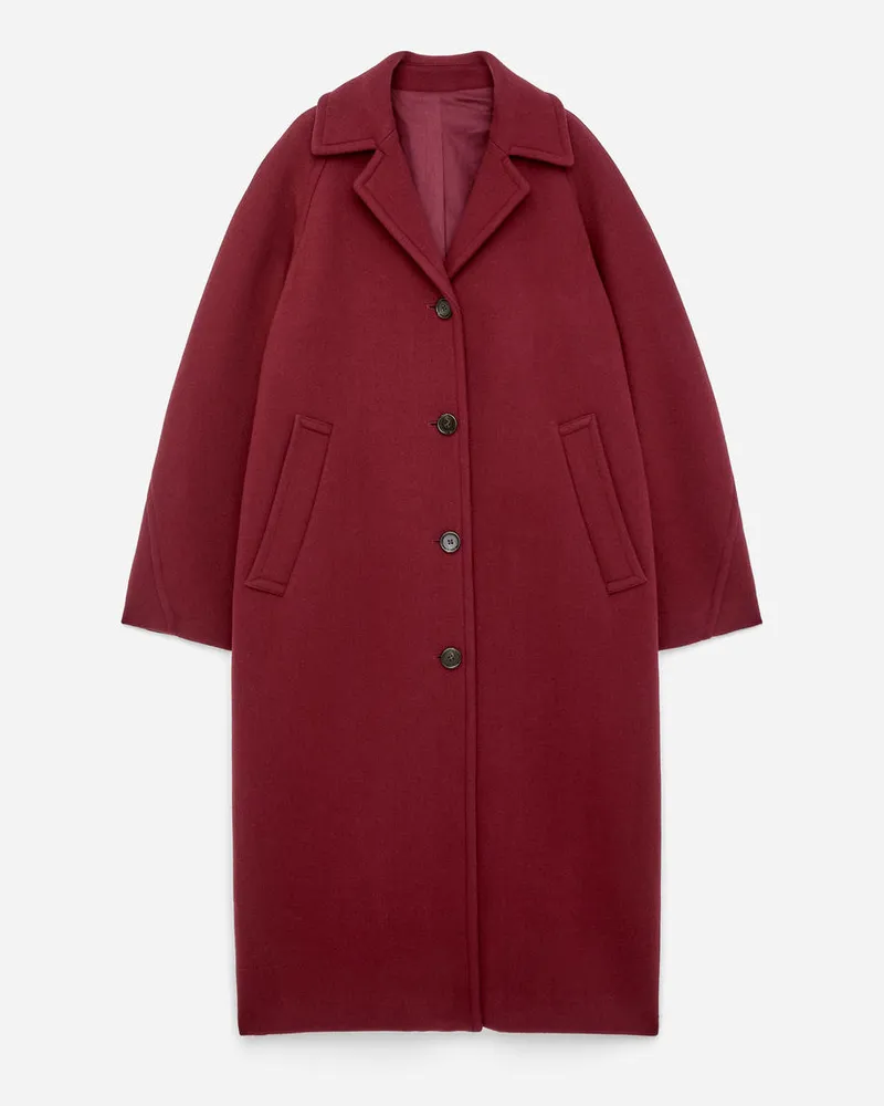Arket Oversize-Mantel Aus Wollmischung -Rot Rot