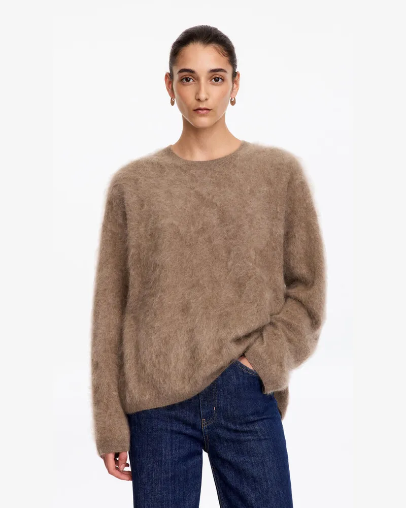 Arket Pullover Aus Reinem Gebürstetem Kaschmir​ -Beige Beige