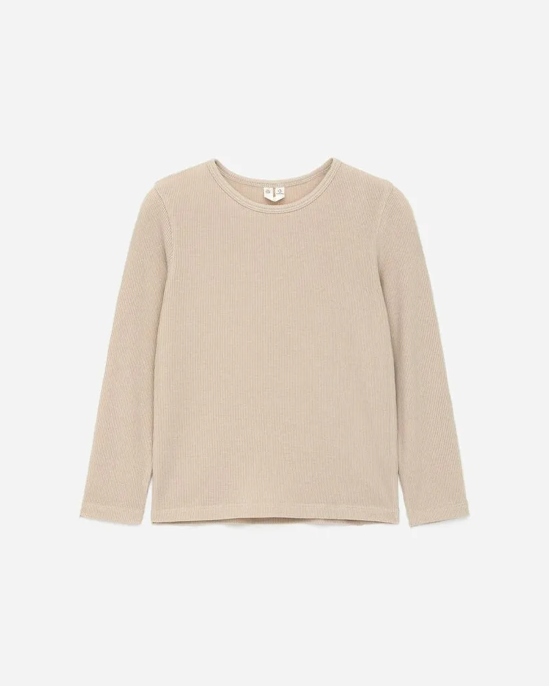 Arket Geripptes Oberteil -Beige Beige