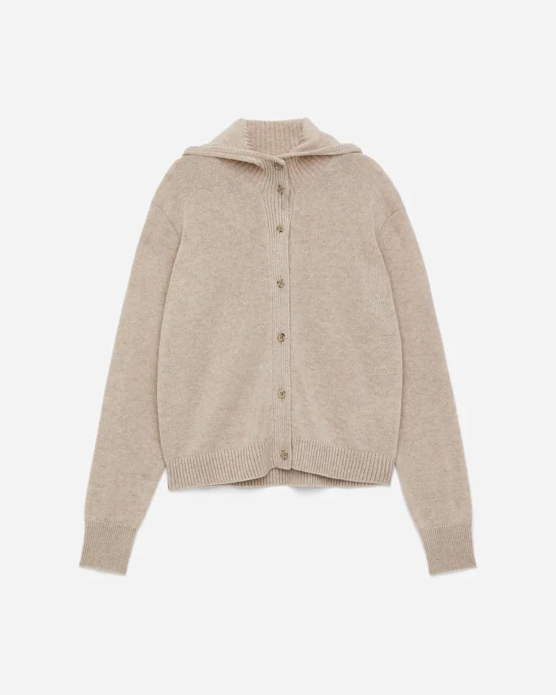 Arket Kapuzenpullover Aus Reinem Kaschmir -Beige Beige