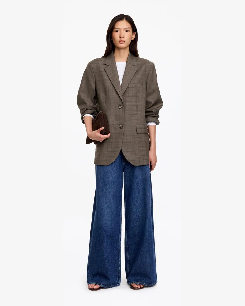 Arket Relaxed Wool-Blend Blazer -Braun Braun
