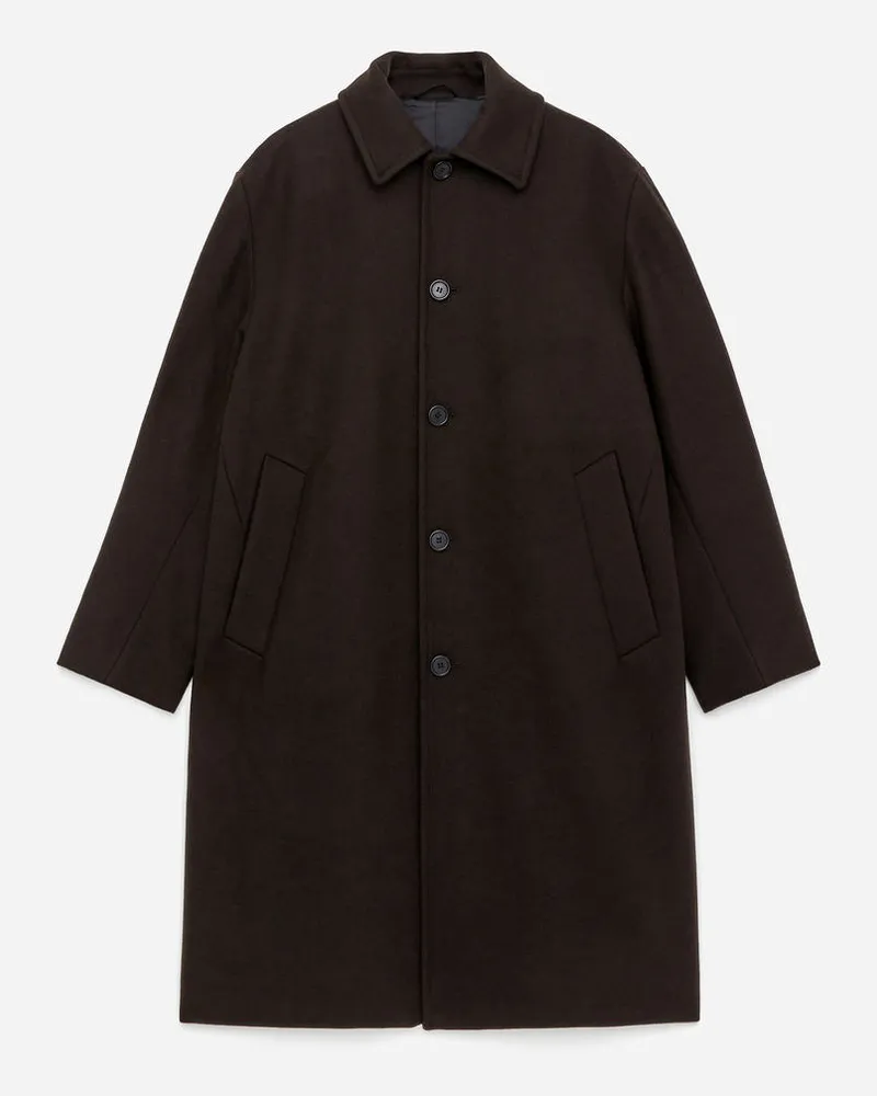 Arket Doubleface-Mantel Aus Wollmischung -Braun Braun