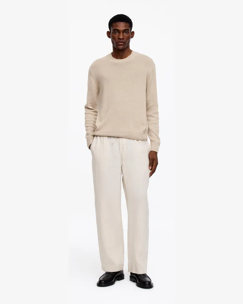 Arket Lockere Leinenhose -Beige Beige