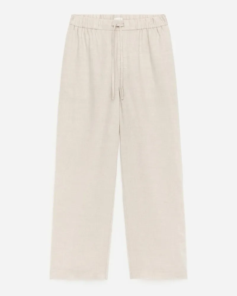 Arket Lockere Leinenhose -Beige Beige