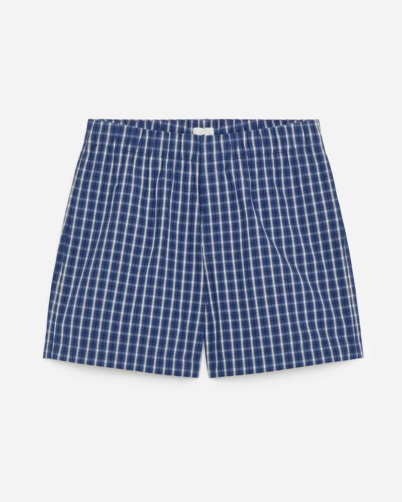 Arket Kurze Pyjamahose -Blau Blau