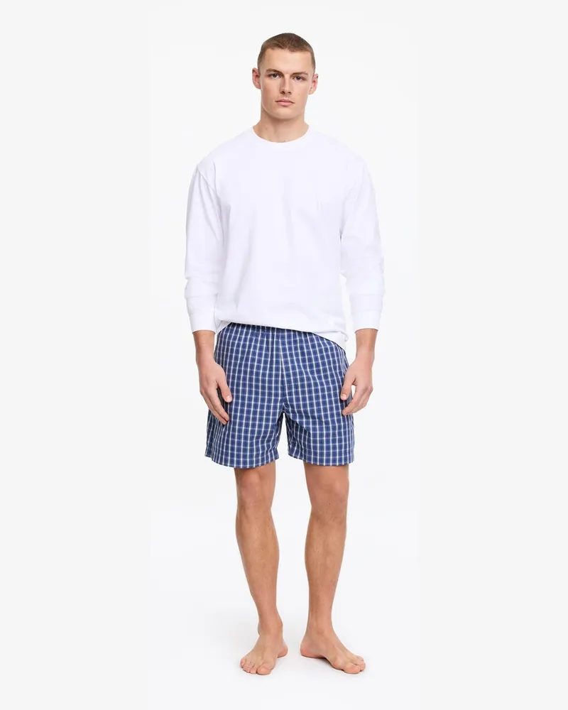 Arket Kurze Pyjamahose -Blau Blau