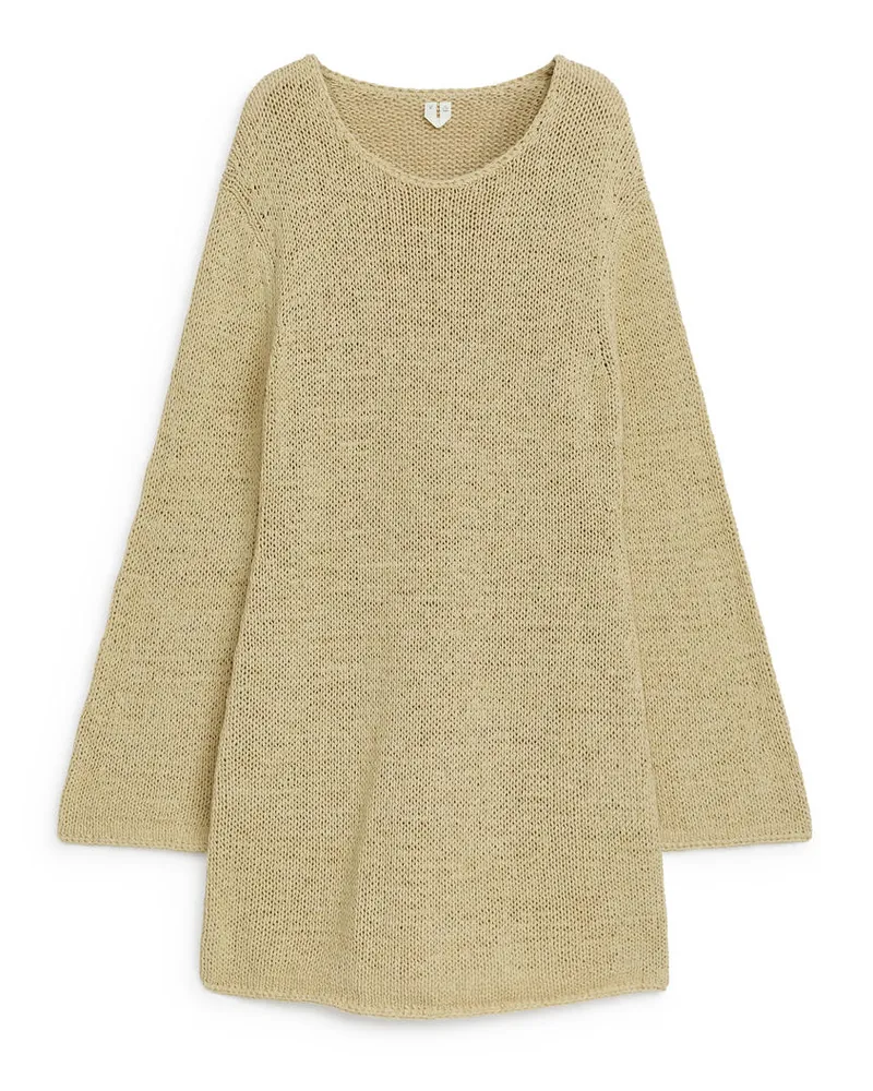 Arket Strickkleid - Gelb|Beige Blassgelb