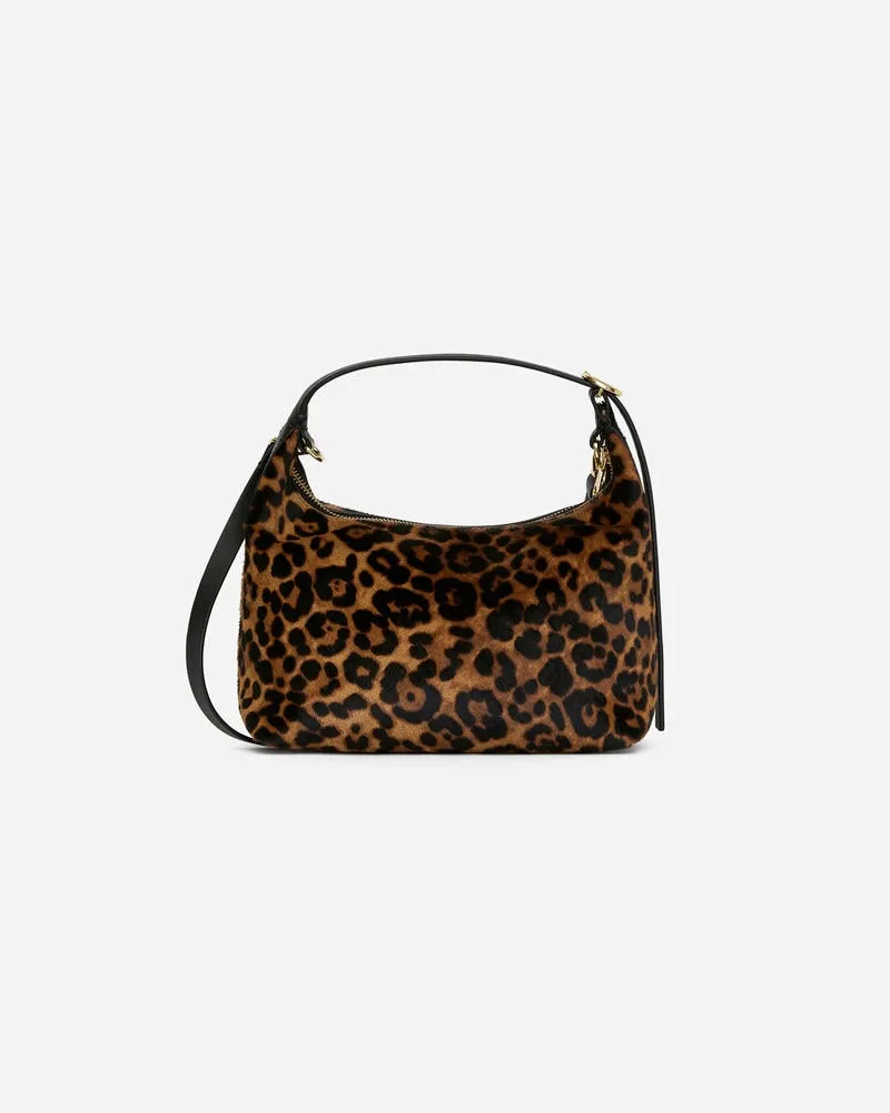 Arket Ledertasche Mit Kastiger Form -Schwarz Schwarz