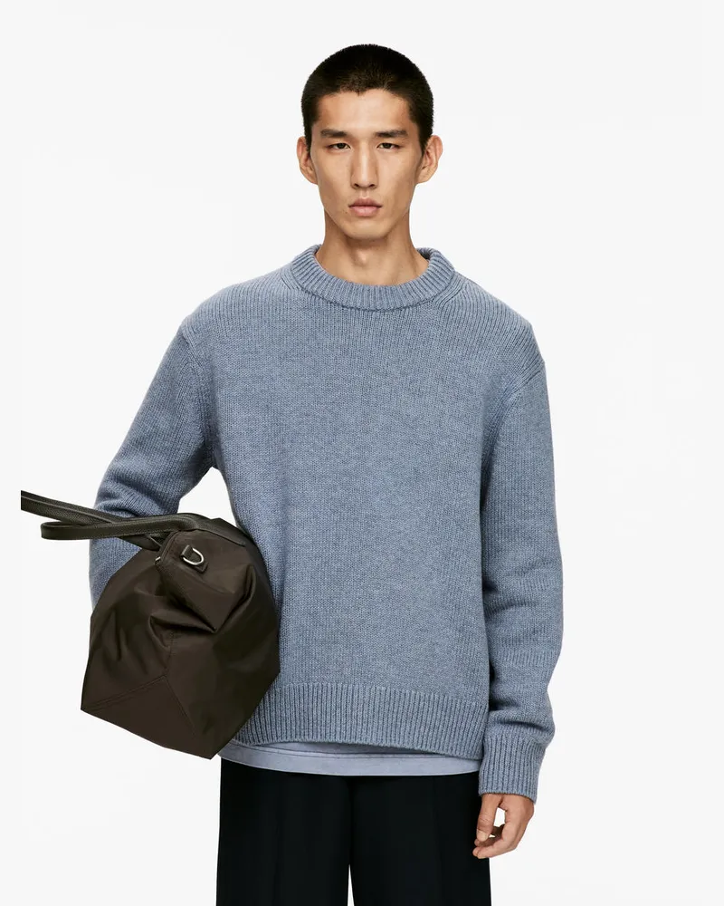Arket Pullover Aus Schwerem Wollstrick -Blau Blau