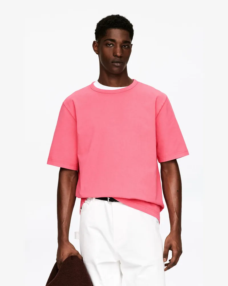 Arket Oversize-T-Shirt 270 GSM -Rosa Rosa