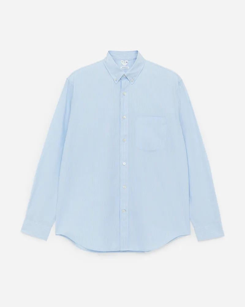 Arket Lockeres Button-Down-Hemd - Blau Hellblau