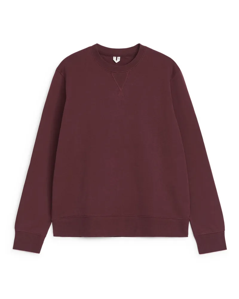 Arket Sweatshirt Aus French Terry -Rot Rot
