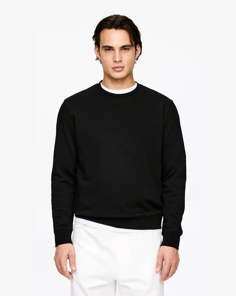 Arket Mittelschweres Sweatshirt -Schwarz Schwarz