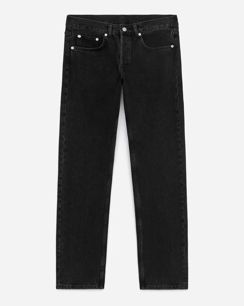 Arket PARK Regular Straight Jeans -Schwarz Schwarz