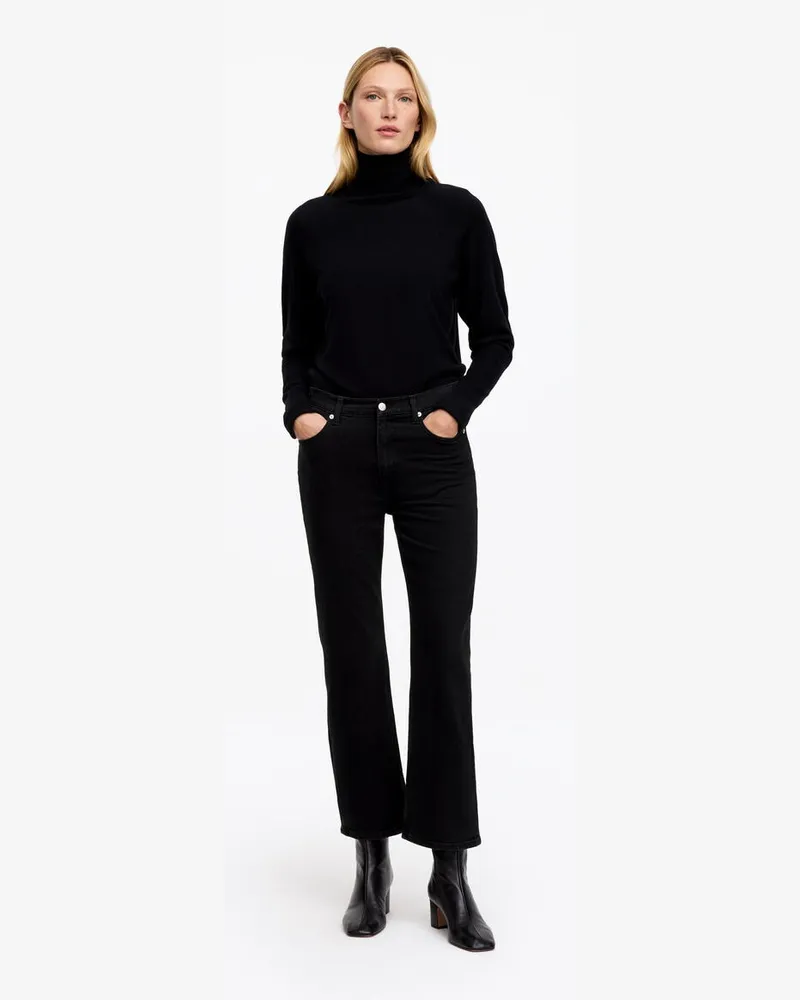 Arket Desert Kick Flare Jeans -Schwarz Schwarz