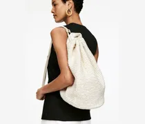 Strohtasche -Weiß