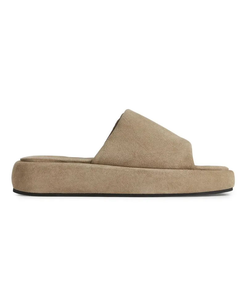 Arket Flache Pantolette - Beige Beige