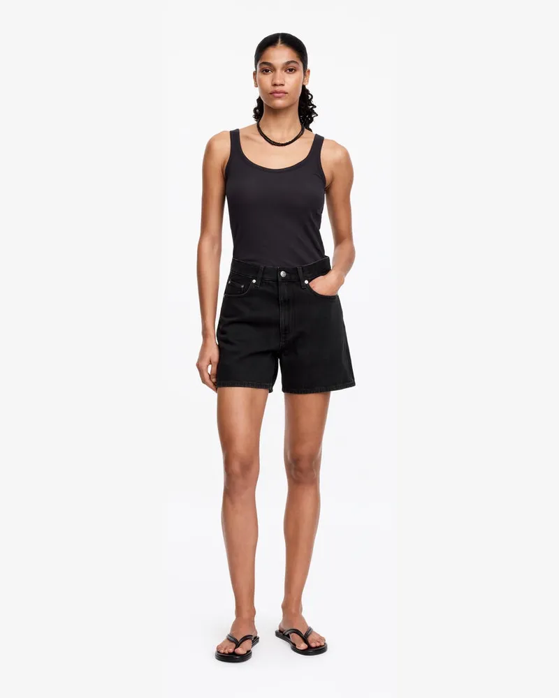 Arket Jeansshorts -Schwarz Schwarz