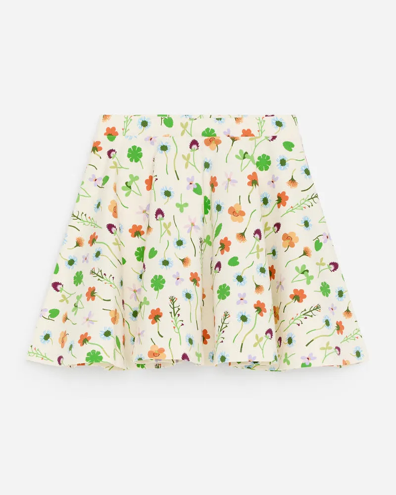 Arket Bedruckter A-Linien-Rock -Weiß Weiß