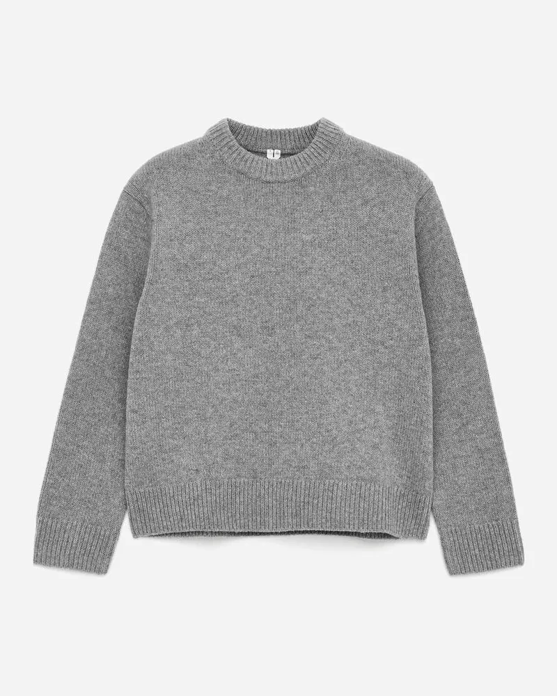 Arket Pullover Aus Schwerem Wollstrick -Grau Grau