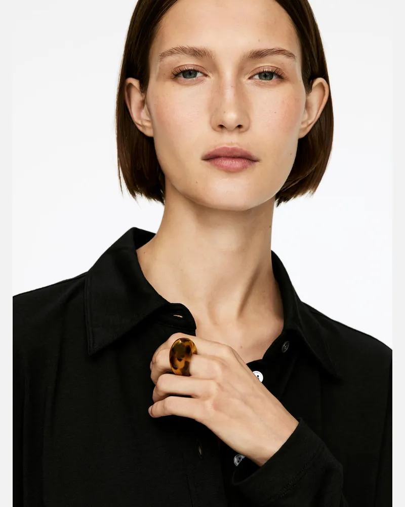 Arket Chunky Ring -Schwarz Schwarz