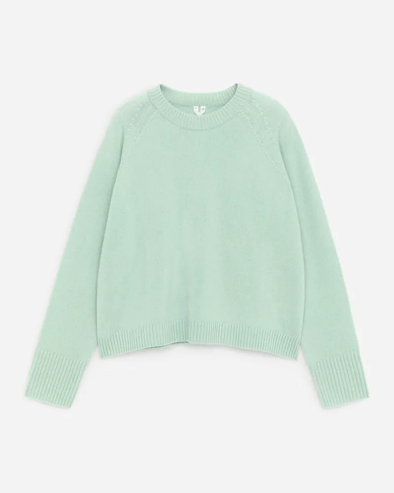 Arket Pullover Aus Reinem Kaschmir -Türkis Türkis
