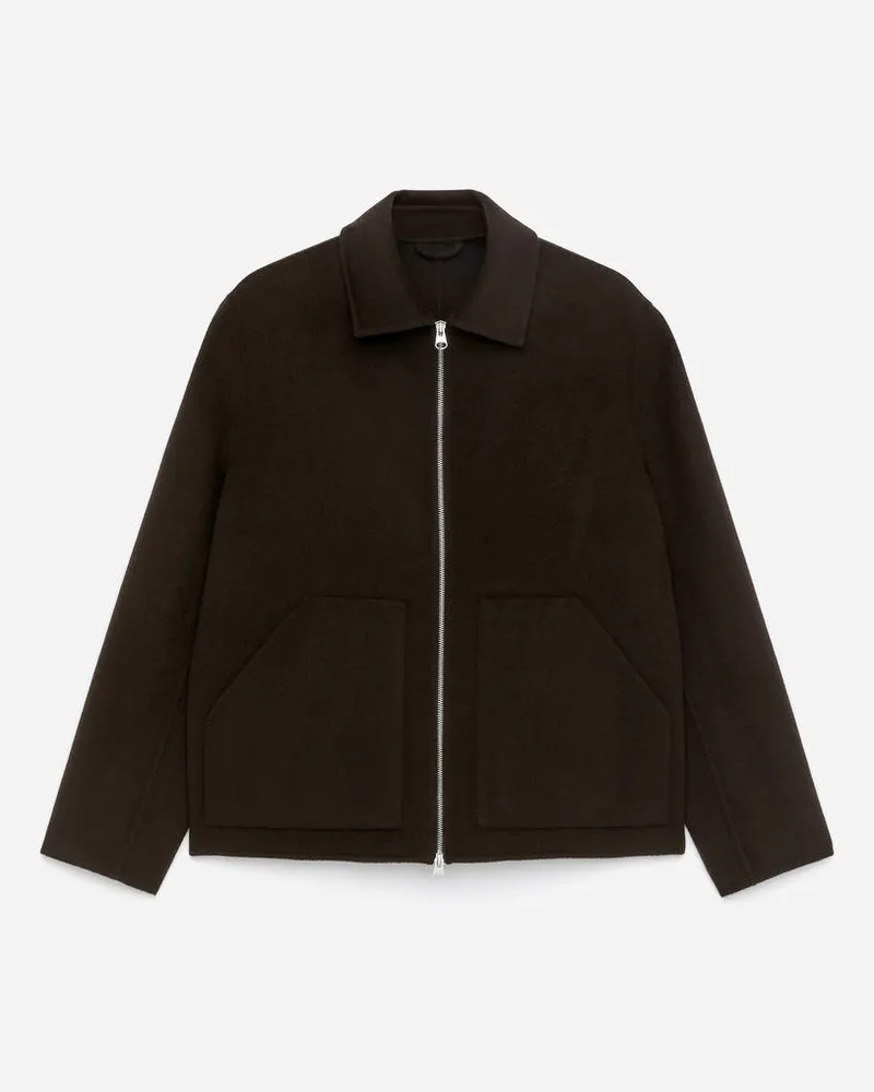 Arket Doubleface-Jacke Aus Wollmischung -Braun Braun