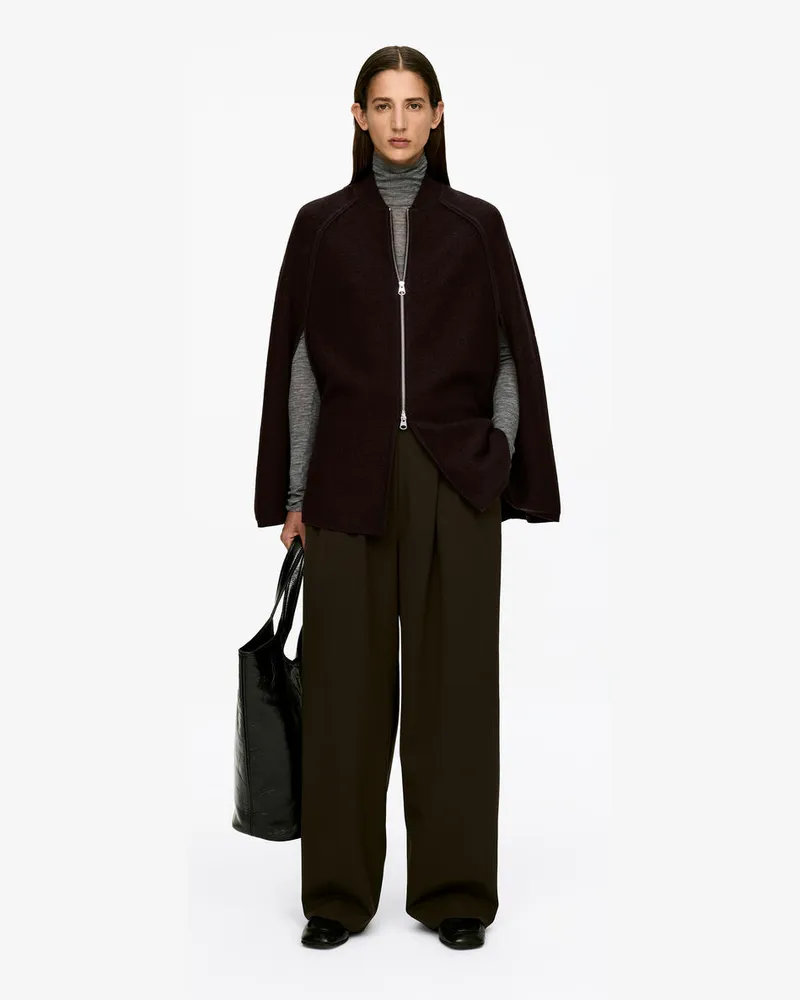Arket Cape Aus Wollwalk -Braun Braun