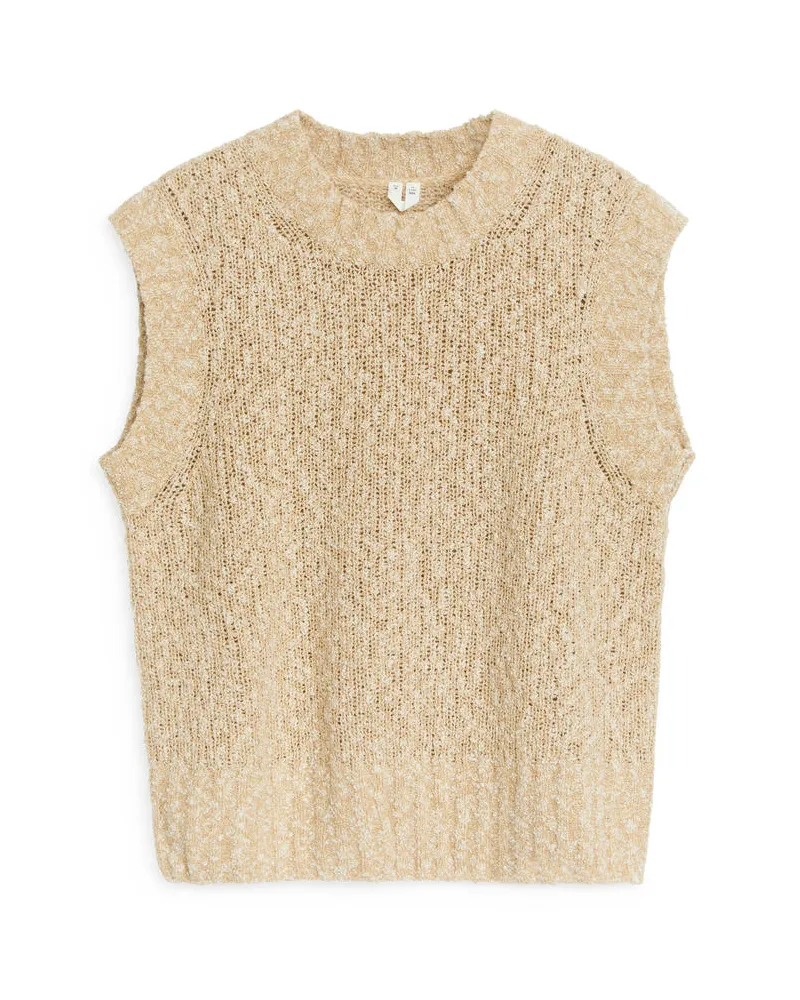 Arket Strickweste Beige