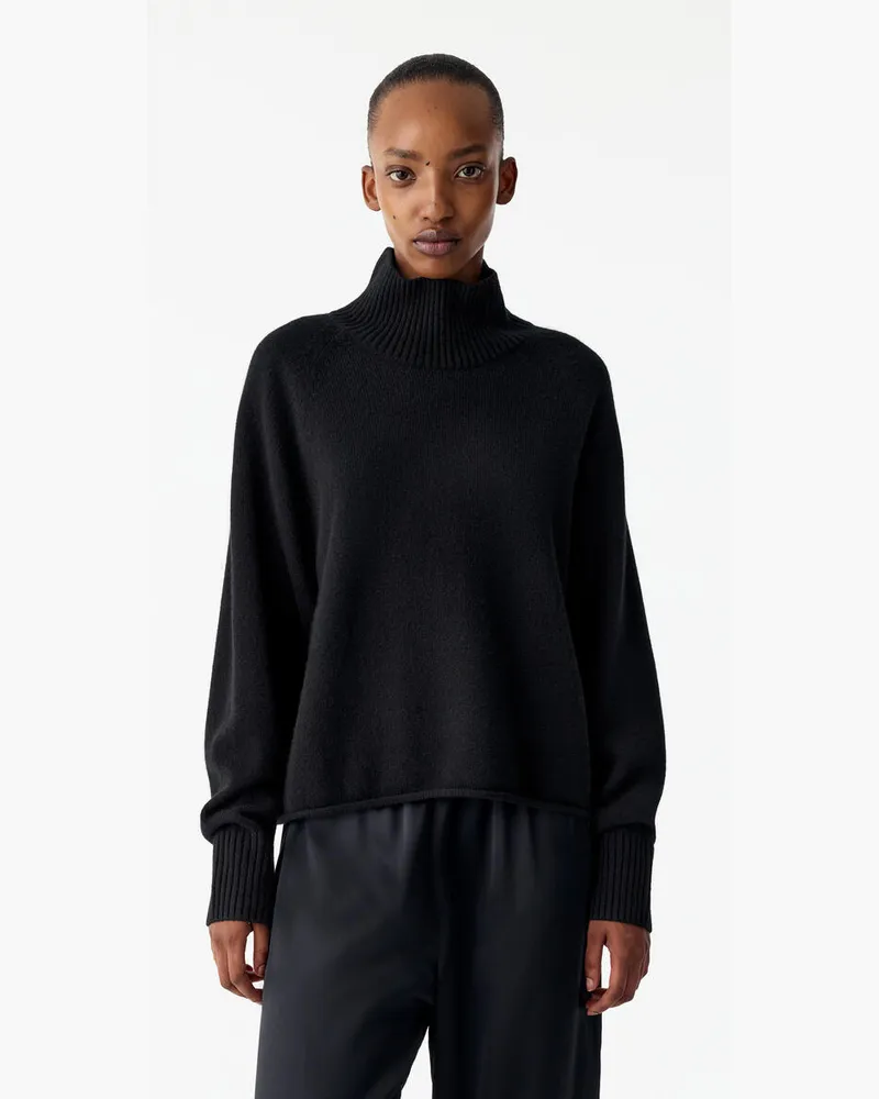 Arket Rollkragenpullover Aus Kaschmir -Schwarz Schwarz