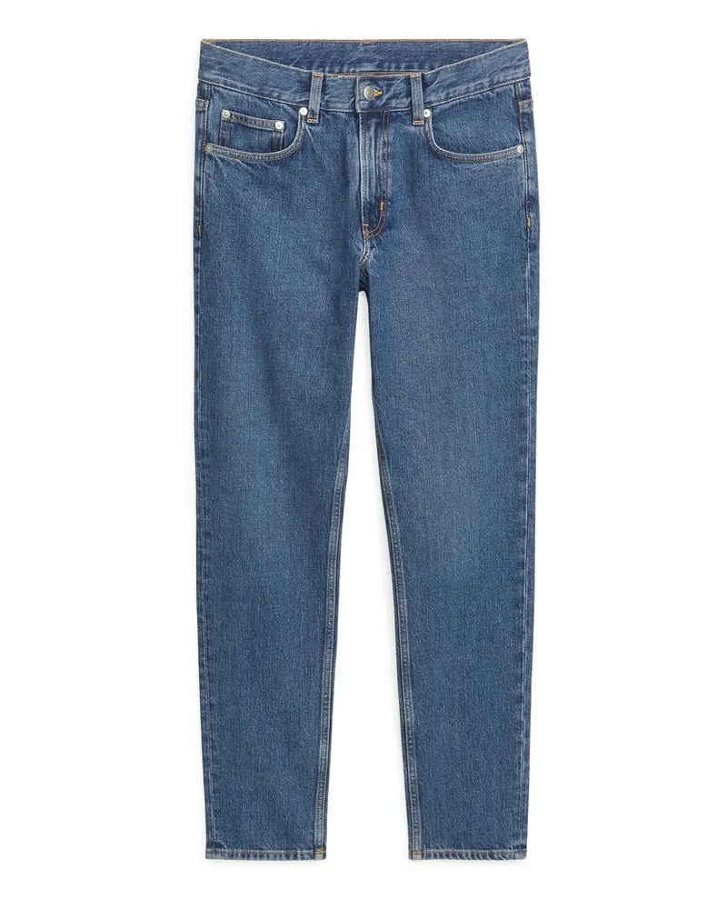 Arket Birch Slim Stretchjeans - Blau Mittelblau