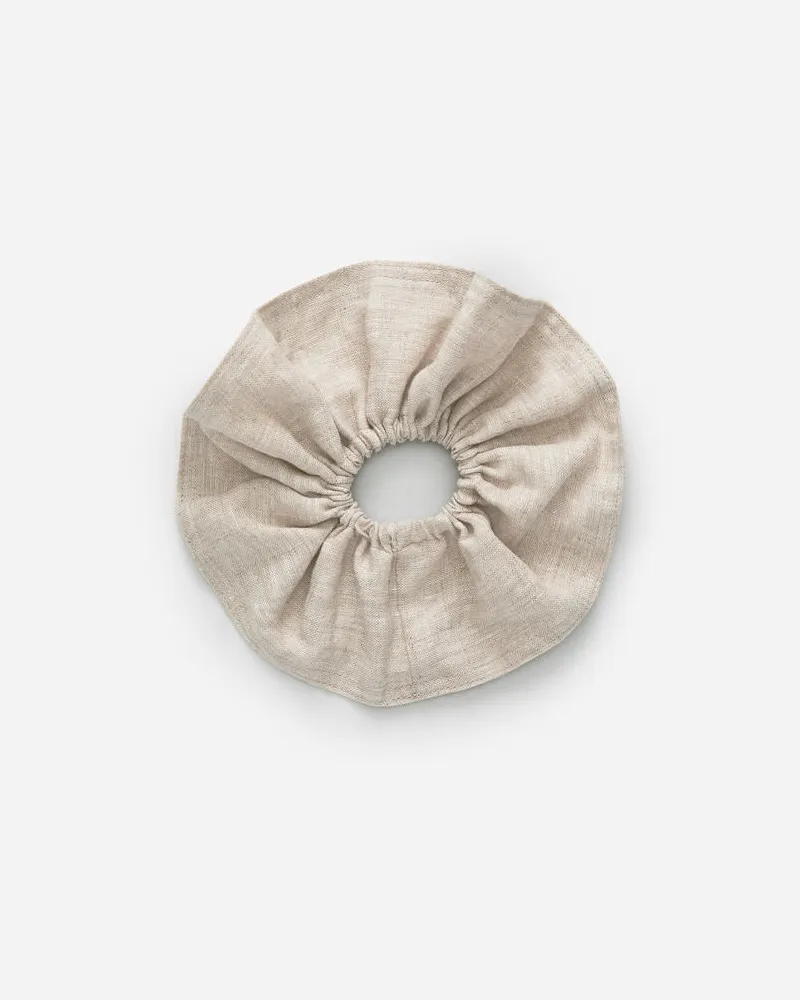 Arket Leinen-Scrunchie - Beige Beige