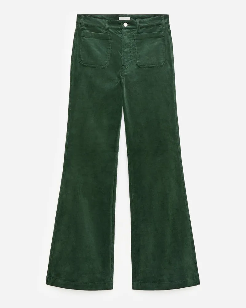 Arket LUPINE Flared Cordhose -Grün Grün