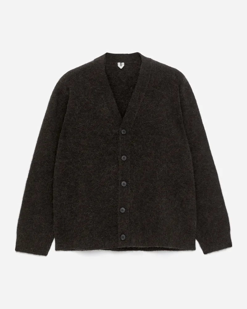 Arket Strickjacke Aus Wolle Und Alpakawolle -Braun Braun