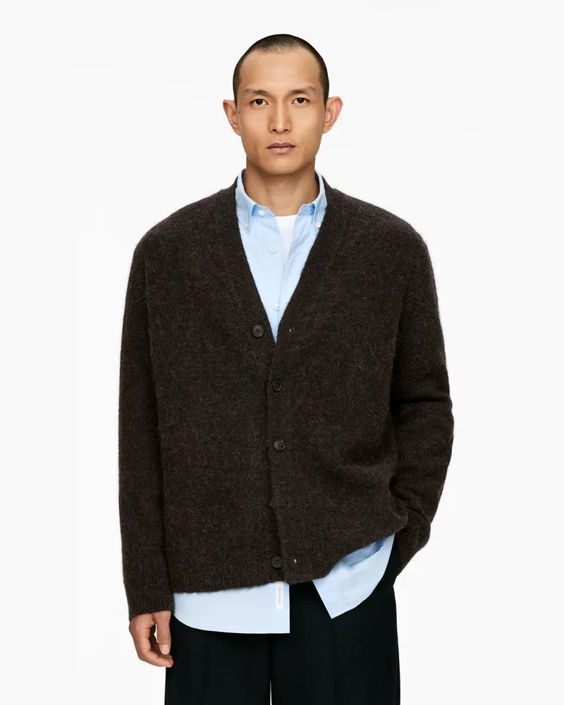 Arket Strickjacke Aus Wolle Und Alpakawolle -Braun Braun