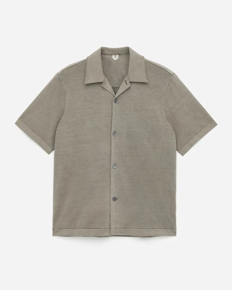 Arket Kurzarmhemd Aus Jersey -Grau Grau