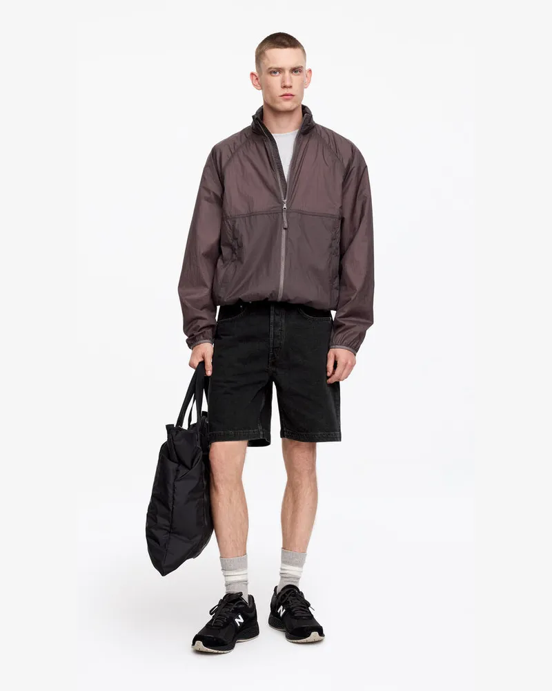 Arket Lockere Jeansshorts -Schwarz Schwarz