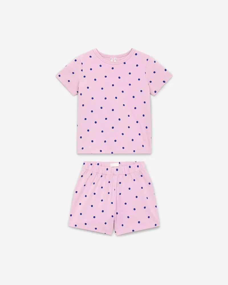 Arket Zweiteiliger Kurzer Pyjama Aus Jersey -Blau Blau