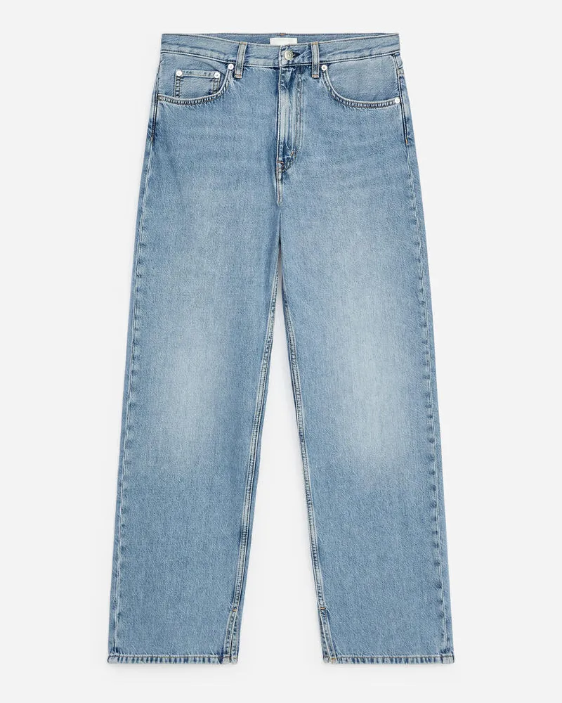 Arket Lockere Hose Mit Schlitzen -Blau Blau