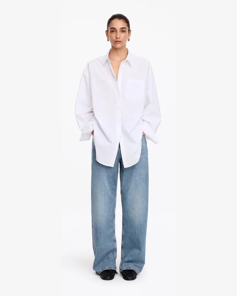 Arket Lockere Hose Mit Schlitzen -Blau Blau