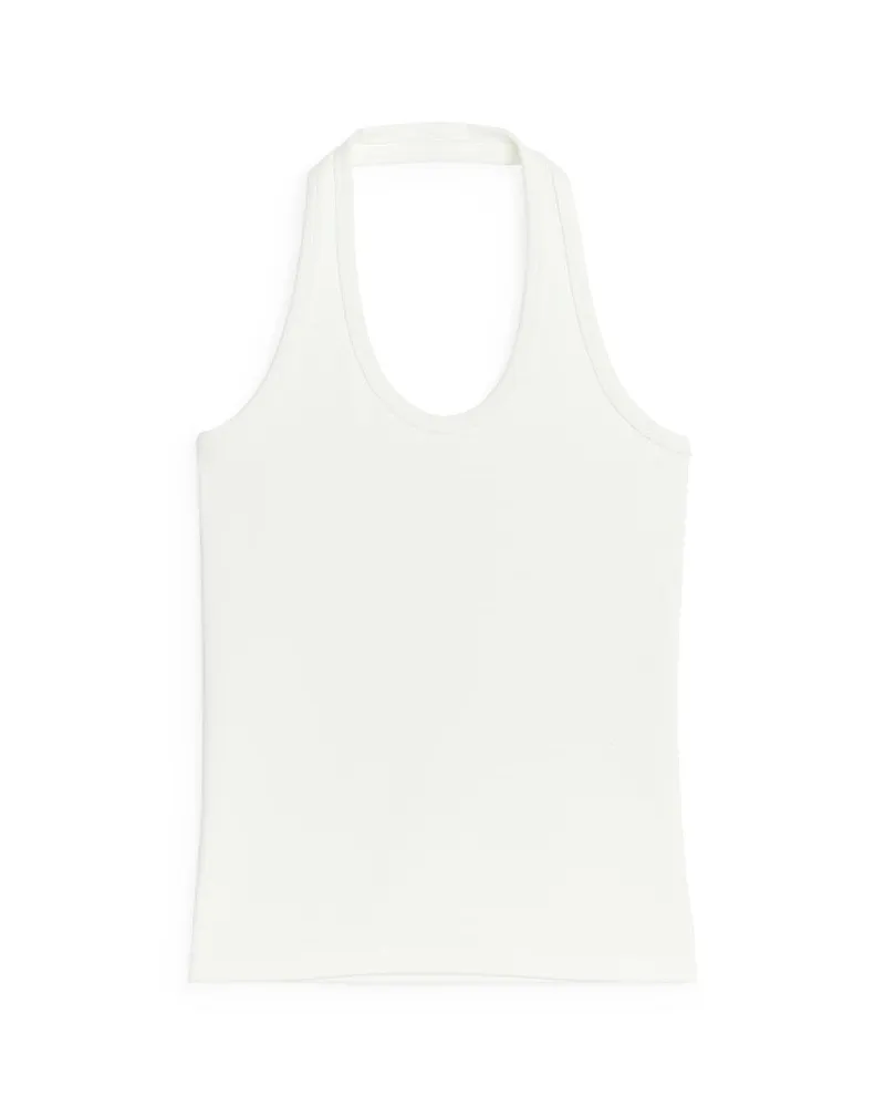 Arket Neckholder-Top - Weiß Weiß