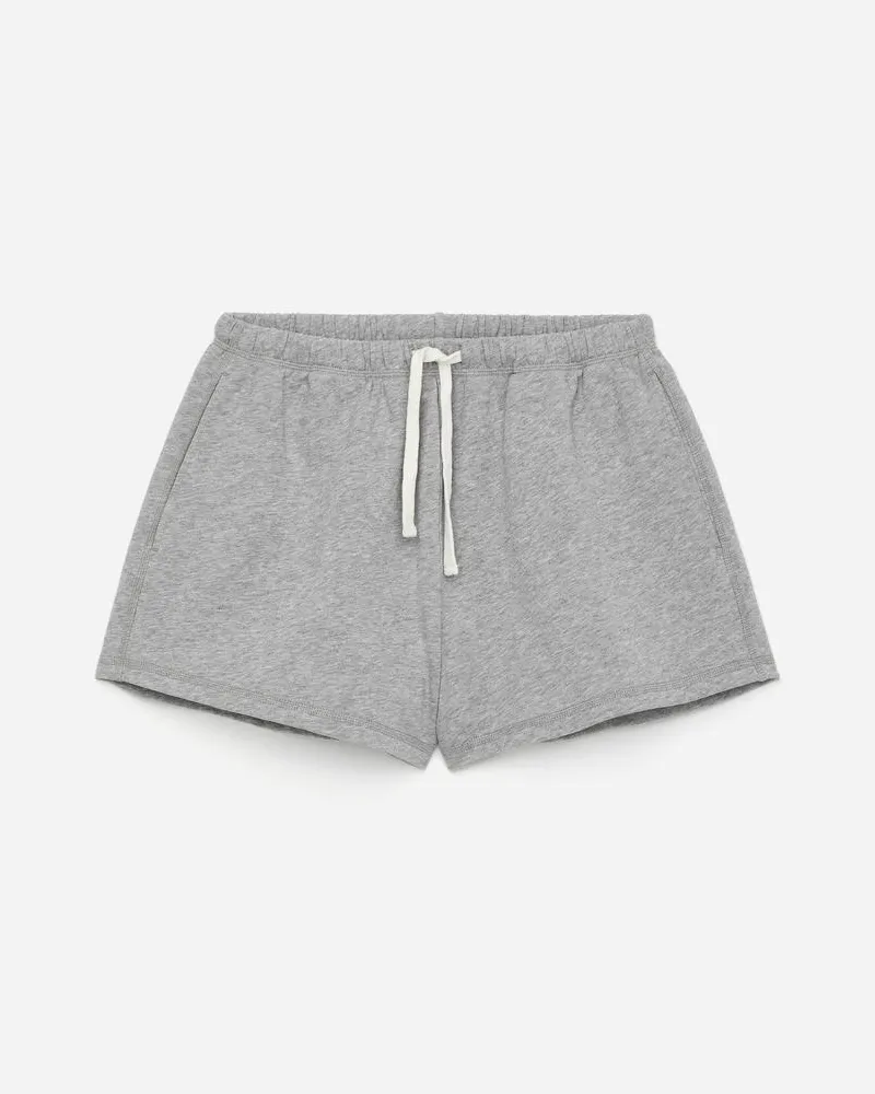 Arket Shorts Aus Baumwollfrottee - Grau Grau