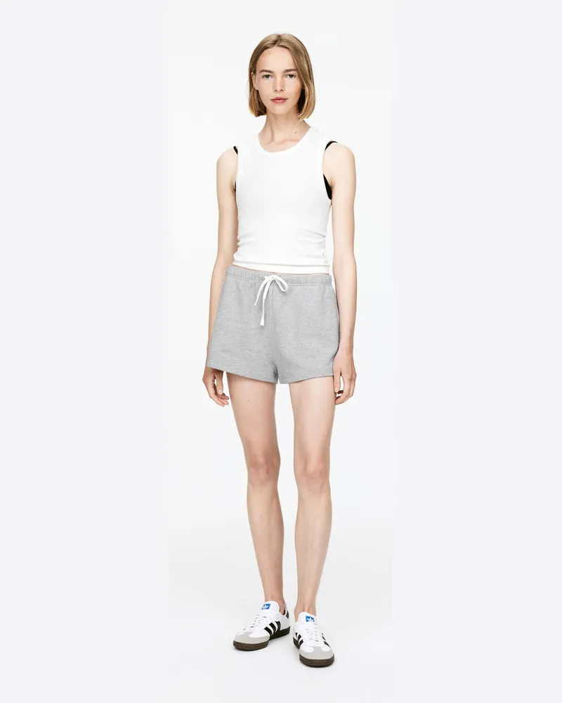 Arket Shorts Aus Baumwollfrottee -Grau Grau