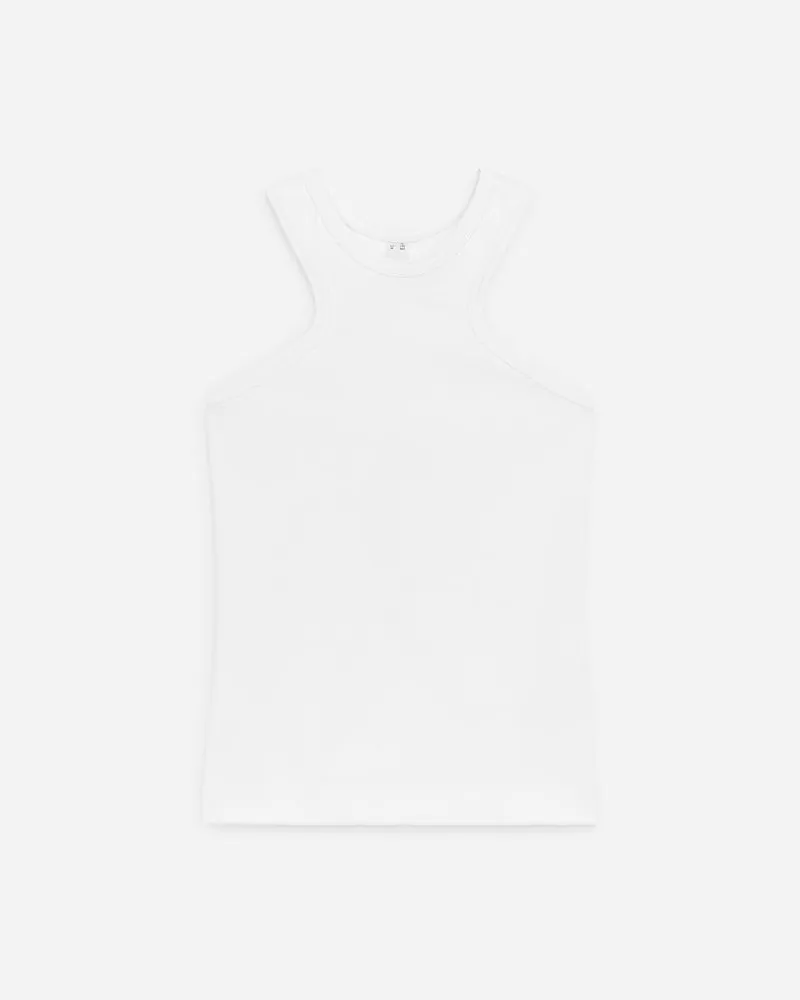 Arket Tanktop Mit Racerback -Weiß Weiß