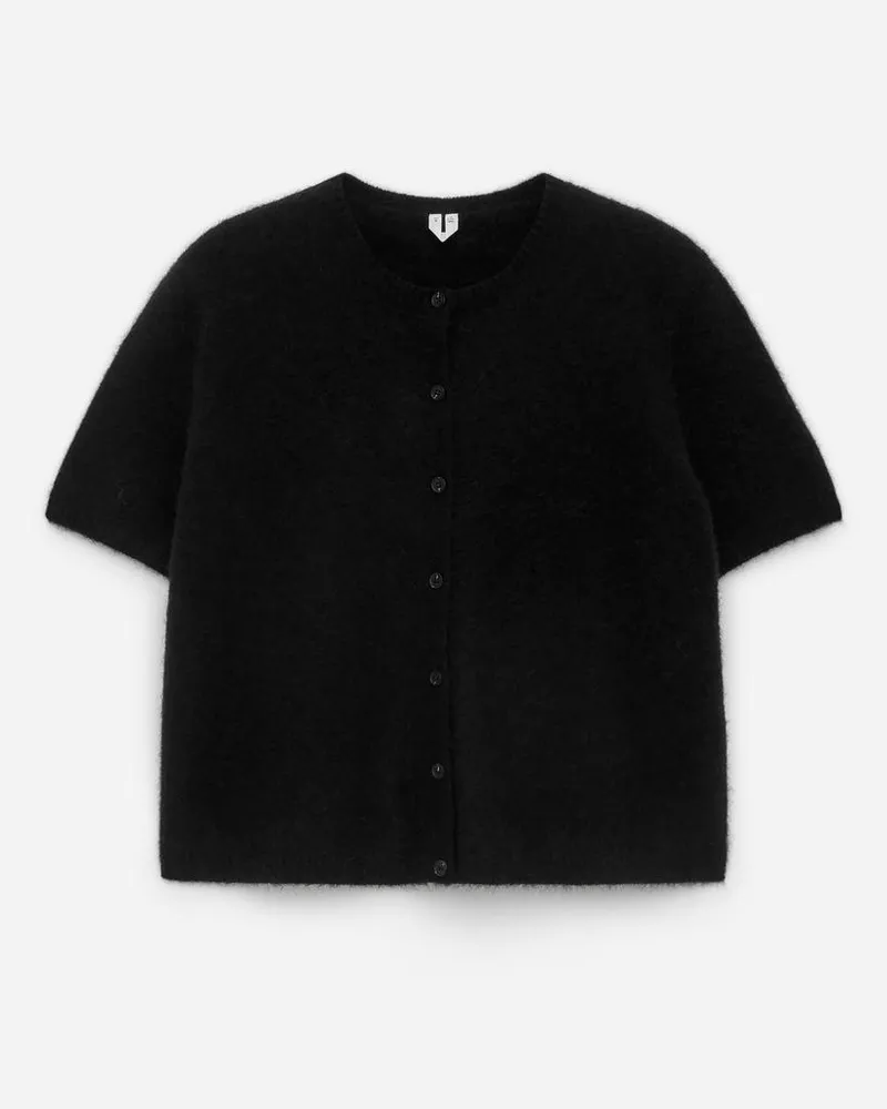 Arket Strickjacke Aus Einer Alpaka-Wollmischung -Schwarz Schwarz