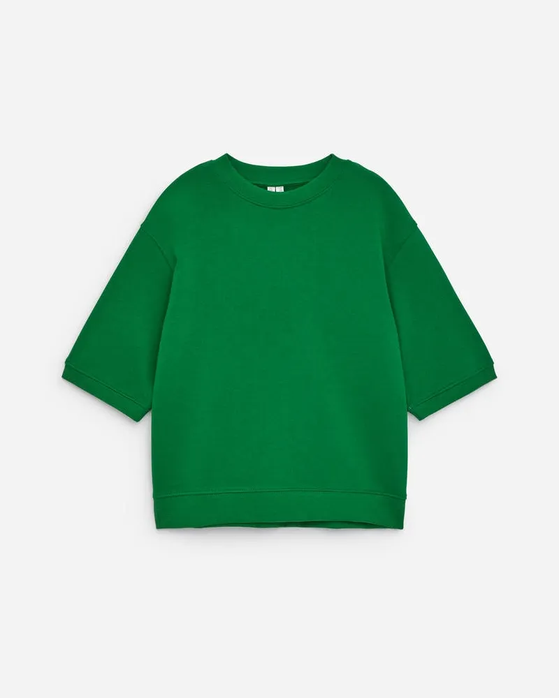 Arket Kurzärmliges Sweatshirt -Grün Grün