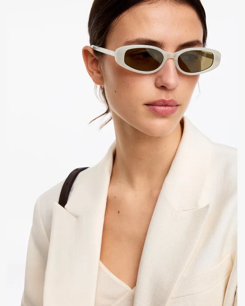 Arket Sonnenbrille Emery Von KOMONO -Weiß Weiß